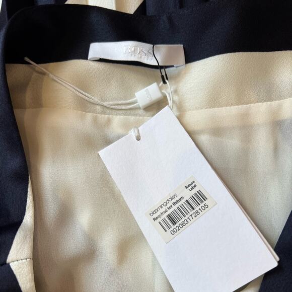 Boss Black and White Striped Midi Skirt - Picture 8 of 10